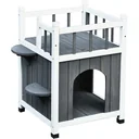 Cat house with balcony