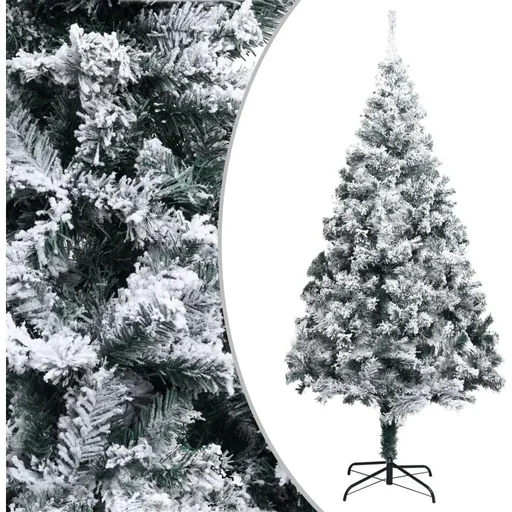 "Christmas tree with snowflakes 180 cm PVC green image"