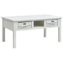 Coffee table 99.5x60x48 cm wood white