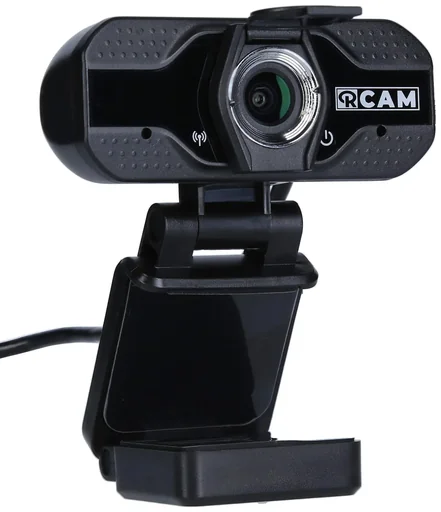 "Full HD webcam with flip-down lens cover image"