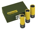 Impact socket set 1/2", 85mm long (3 pieces - 17, 19, 21 mm)