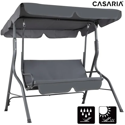 "Hollywood swing bench - anthracite - incl. sunroof image"