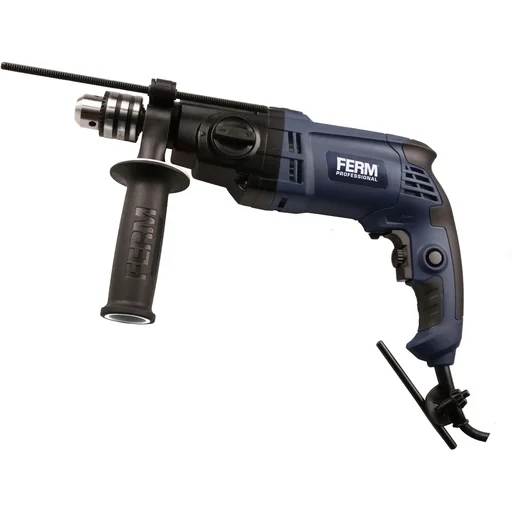 "PDM1045P Professional Impact Drill 1050W - 2 Speed ​​- Soft Grip - Depth Limiter - Side Handle - With Robust Storage image"