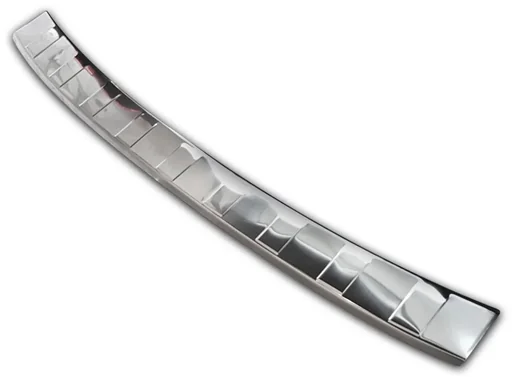 "Stainless steel loading sill protector, VOLVO V60 II, V60 Cross Country, 2018> OEM quality, brushed image"