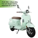 Retro E-Roller "Sicily" 45 km/h with Doppelakku mint