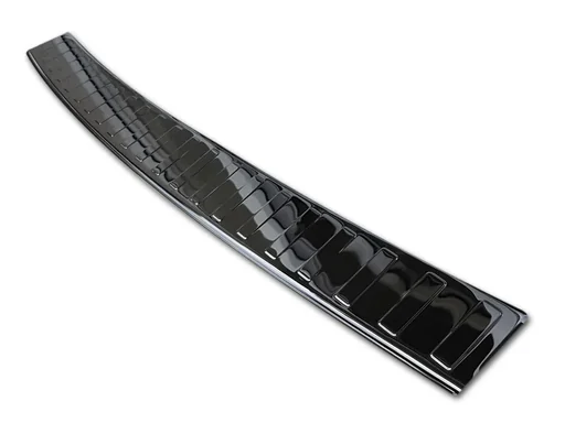 "Stainless steel loading sill protection, VW Transporter T6 (only for rear) + California, 2015-2019, FL2019> - high gloss black. image"
