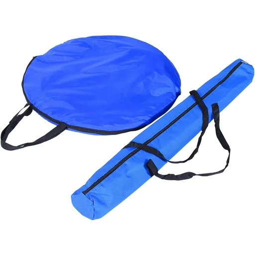 "Dog Agility Set/Slalom Tunnel Hurdle incl. Carrying Bag Blue/Yellow image"