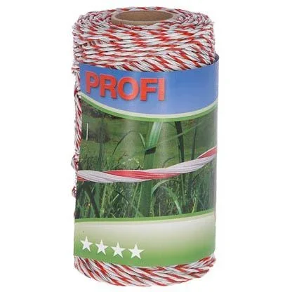 "Professional fence wire 6x0.30 Tric, 200m, white/red image"