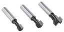T-slot cutter set 3-piece