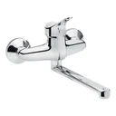 PUNTO wall-mounted single-lever sink mixer, chrome