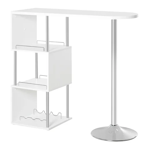 "Bar table with iron frame equipped with an anti-tilt device removable for kitchen living room dining room, image"