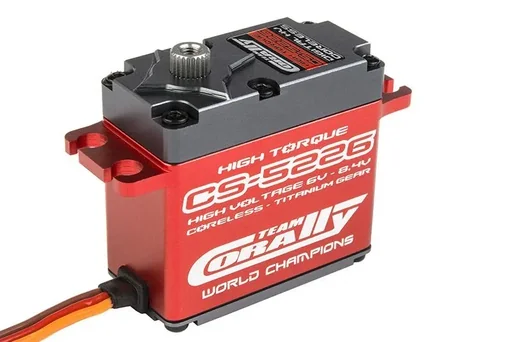 "High Speed ​​Servo CS-5226 - High Voltage - Coreless Motor - Titanium Gears - Ball Bearing - Aluminum Housing image"