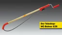 Telescopic toilet drill G38, length 90 - 180 cm