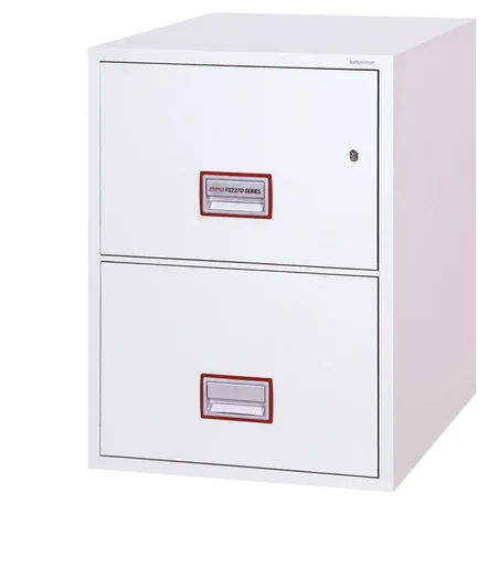 "World Class Vertical Fire File filing cabinet with 2 drawers and key lock image"