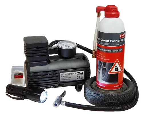 "Tire repair kit with spray image"