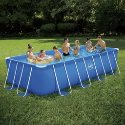 Opzetzwembad, zwembad, complete set, met filterpomp 12 Volt, 4,88 x 2,44 x