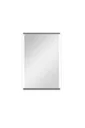 Bathroom mirror with lighting, "Loft" - 50 x 70 cm - horizontal and vertical suspension