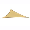 Sun sail (6x6x6 m) triangles sand HDPE - breathable