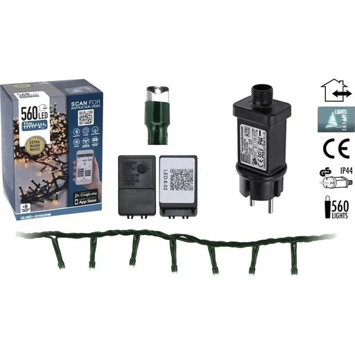 "LED lights with app control - 560 LEDs 11 meters image"