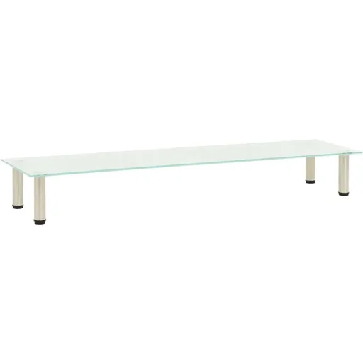 "TV cabinet 140x35x17 cm tempered glass matt image"
