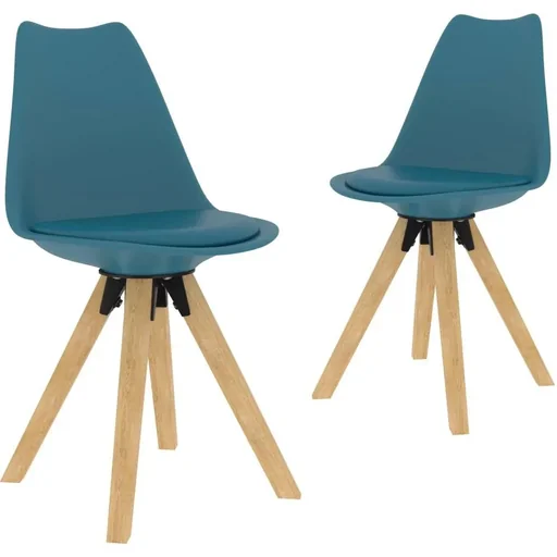 "Dining room chairs 2 pieces turquoise image"