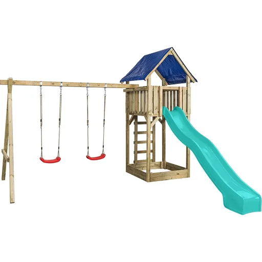 "Jonas play equipment with turquoise slide image"