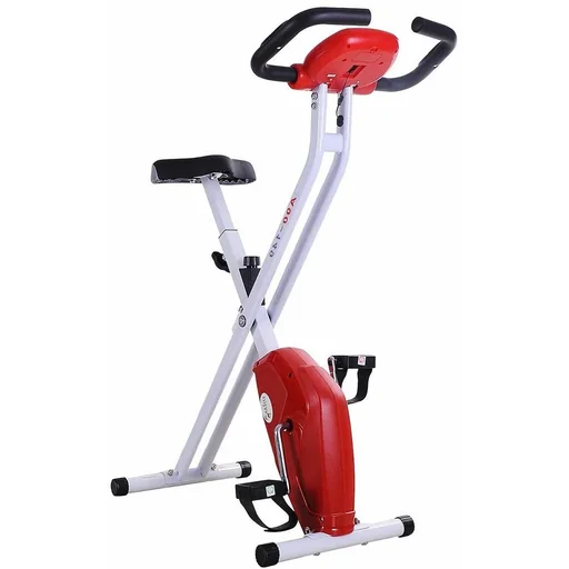 "Exercise bike ergometer fitness bike foldable steel image"