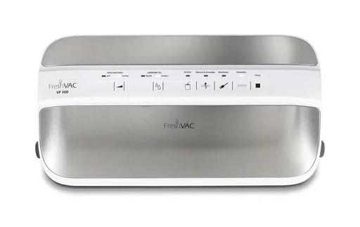 "Vacuum sealer FreshVAC VF500 stainless steel, 120 watts - With film cutter and roll compartment! image"