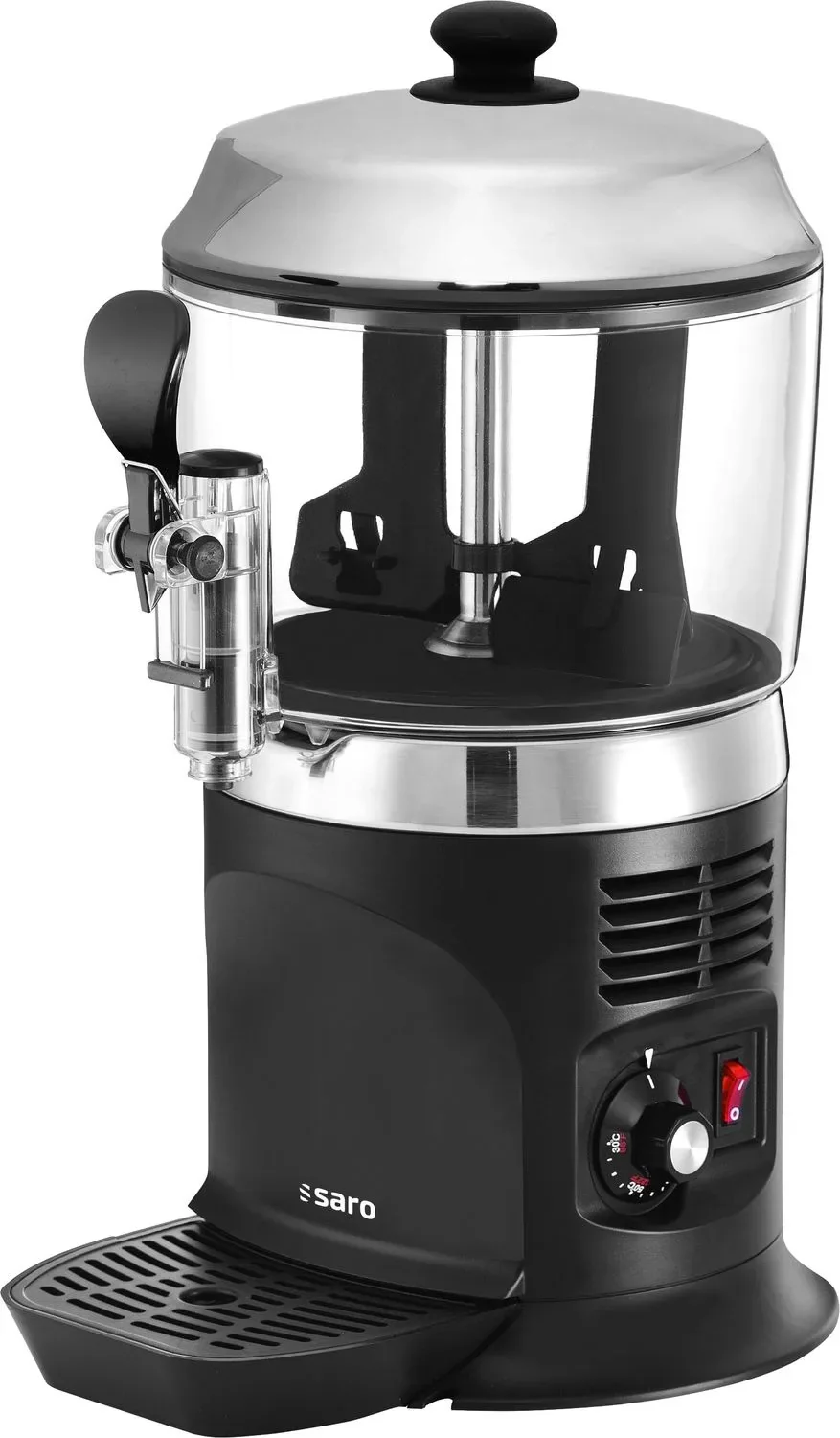 Cacaodispenser, hot chocolate dispenser Saro - model Nina, zwart