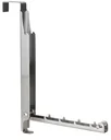2 in 1 folding door hook, stainless steel, silver