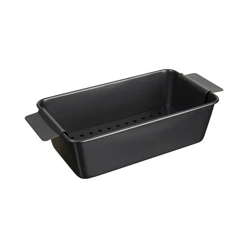 "Meatloaf pan "Profi", with fat collection function, black, 25 x 14.5 x 7.5 cm image"