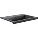 Concept washbasin polyconcrete 80cm black