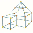 Discovery Children's Construction Kit - Tent - Fort - 69 pieces