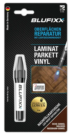 "Replacement cartridge 5 g for repair pen PW laminate/parquet/vinyl, dark oak image"