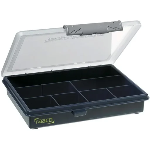 "Assortment box / storage - 7 compartments - 14.3 x 17.5 x 3.2 cm image"