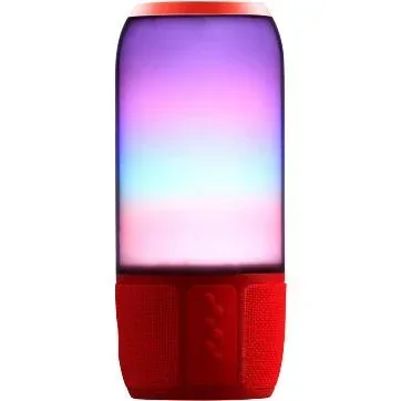 "VT-7456 Bluetooth speaker with RGB lighting - 2x 3Watt - red image"