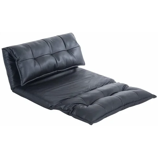 "Sleeping chair folding mattress folding mattress PU black image"