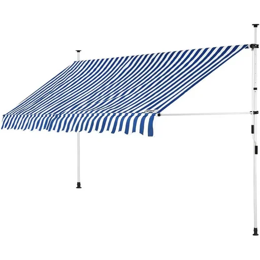 "Clamp awning blue/white 350cm image"