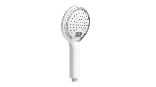 "LED hand shower POLARIS, white image"