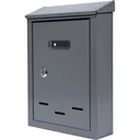 NL letterbox with 2 buttons - graphite - 285x200x60 mm