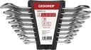 Double open-end wrench set SW6-22 mm 8-piece