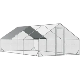 Grote kippenren konijnengaas wintervaste kippenstal met mobiele uitloop