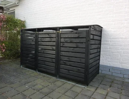 "Garbage can box "Vario III" for 3 tons, anthracite image"