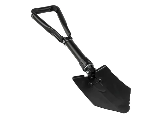 "Folding spade made of carbon steel, including storage bag image"