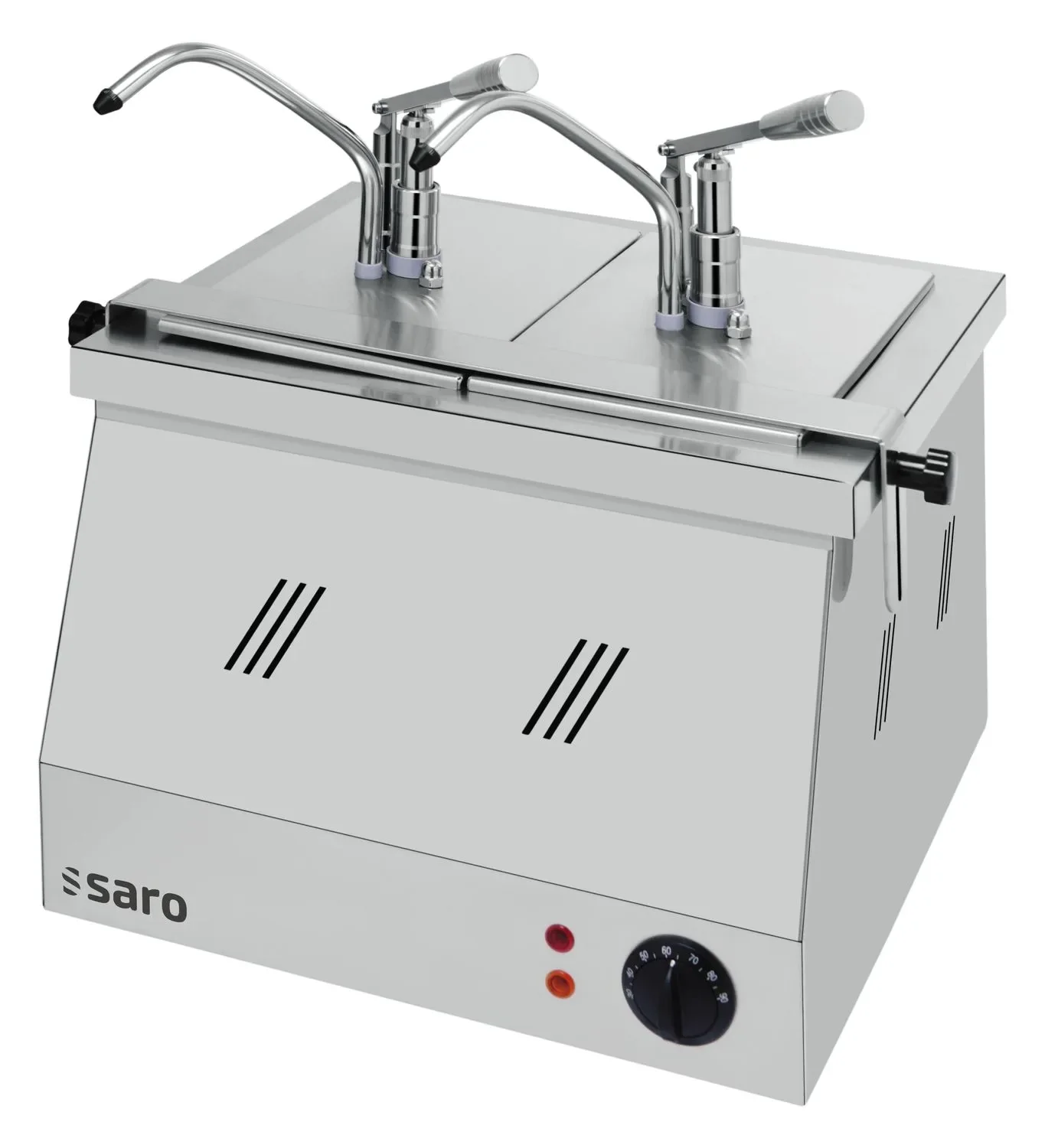 "Saro Bain marie 2X1/4 GN 200 met dispenser BM-0214 image"