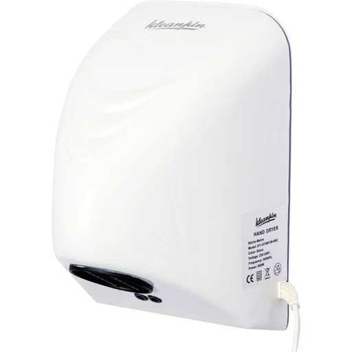 "kleankin® Hand Dryer Wall Mounted Electric Automatic 600W White image"