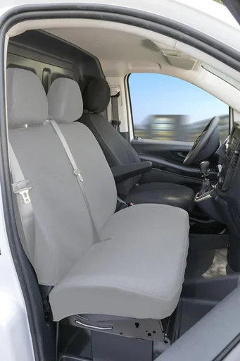 "Custom fit seat covers - artificial leather for Mercedes Sprinter and VW LT from model year 01/1996 to 04/2006 image"