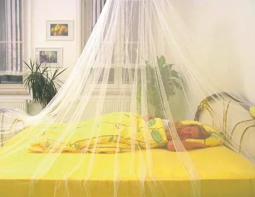"Mosquito net, for attachment to the ceiling image"