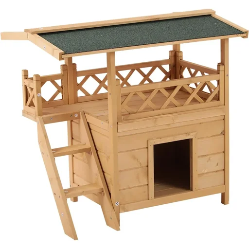 "Cat house with balcony image"
