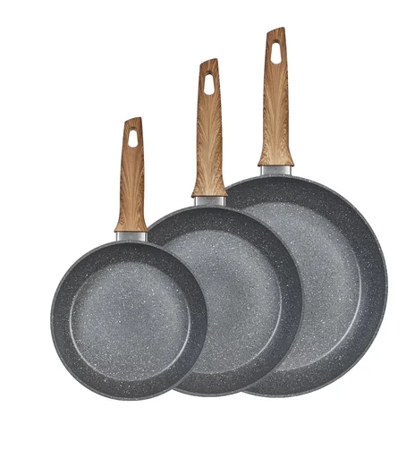 "Ceramic frying pan set "Swiss Chalet", 3-piece, 20/24/28 cm image"